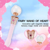 Vibrador 2 en 1 con forma de unicornio y hada para niñas con 8 modos de succión y 10 modos de vibración